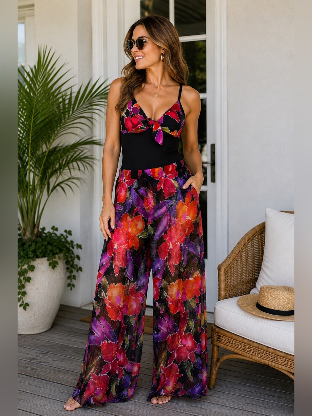 Carol Wior Floral Bust